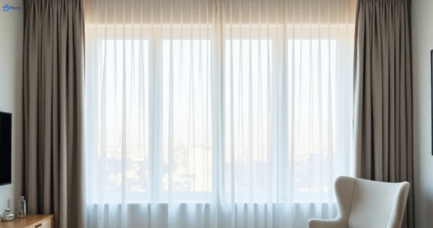 Freshly steam cleaned curtains in kenmore QLD